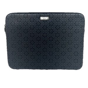 Kate Spade New York Perforated Daisy Cut Out Tablet Sleeve Case 13" Black